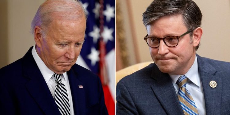 Johnson rips Biden’s threat to veto $17B Israel aid bill as ‘act of betrayal’