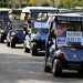Hundreds of ‘Harris for President’ golf carts roll through Trump stronghold