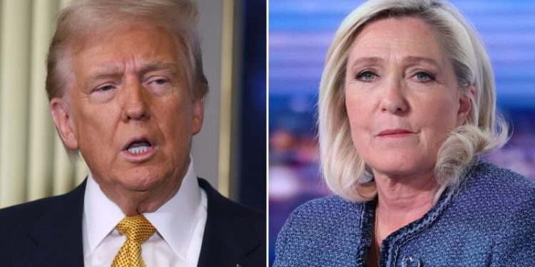 Trump publicly backs France’s far-right figurehead Le Pen after her conviction